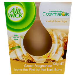 Air Wick Essentisal Oil Candle Vanilla & Brown Sugar