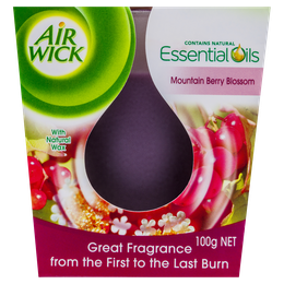 Air Wick Essentisal Oil Candle Mountain Berry Blossom 