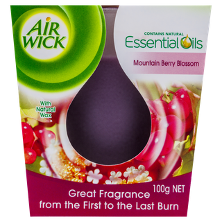 Air Wick Essentisal Oil Candle Mountain Berry Blossom