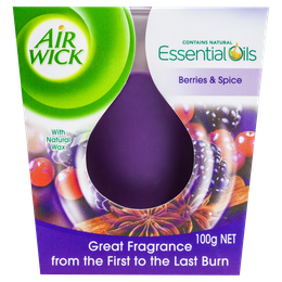 Air Wick Essentisal Oil Candle Berries & Spice 