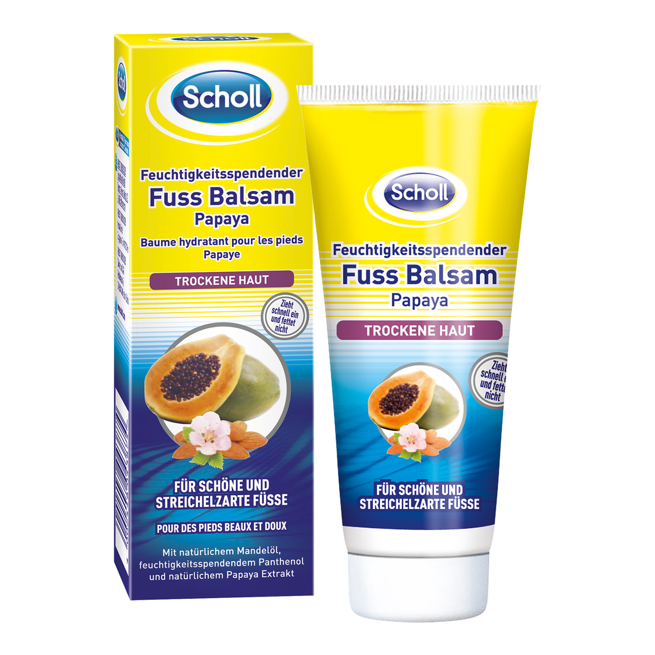 Feuchtigkeitsspendender Fuß Balsam Papaya Fußpflege Scholl Feuchtigkeitsspendender Fuß Balsam Papaya Fußpflege Scholl