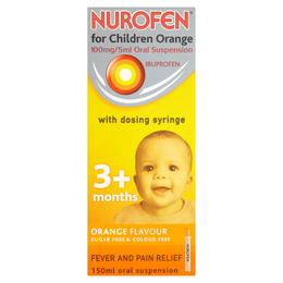 NUROFEN FOR CHILDREN ORANGE 100mg/5ml ORAL SUSPENSION 