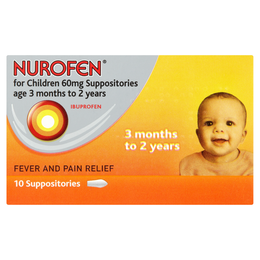 NUROFEN FOR CHILDREN 60MG SUPPOSITORIES AGE 3 MONTHS TO 2 YEARS