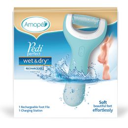 Amopé Pedi Perfect™ Wet & Dry Rechargeable Foot File