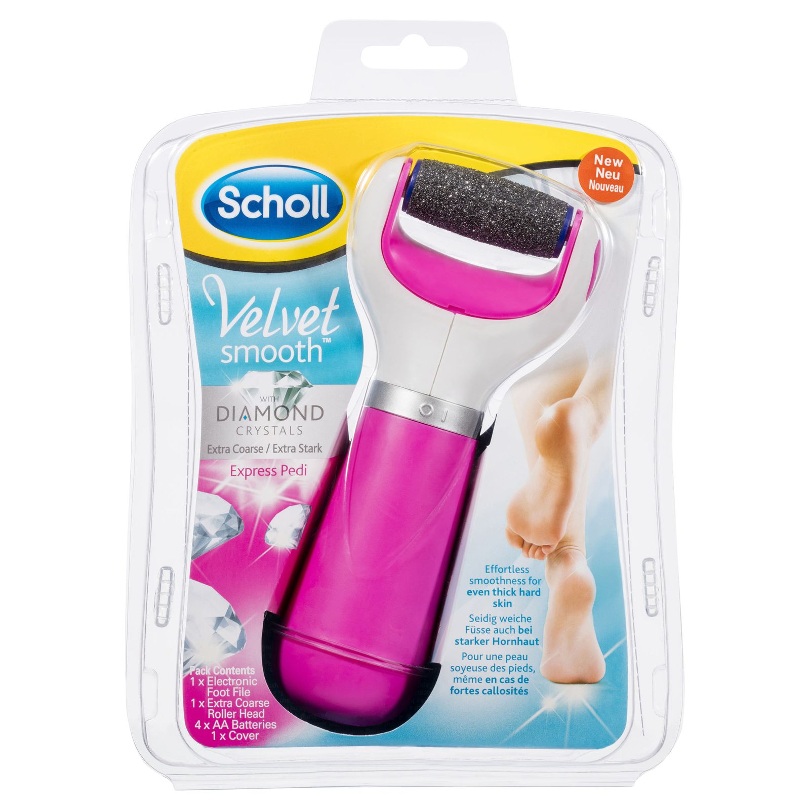 Scholl Velvet Smooth™ Express Pink with Extra Coarse Head | Scholl