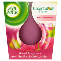 AIR WICK ESSENTIAL OIL INFUSION CANDLE PINK SWEET PEA