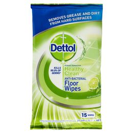 Dettol Healthy Clean Antibacterial Floor Wipes Fresh Lime Mint 30s