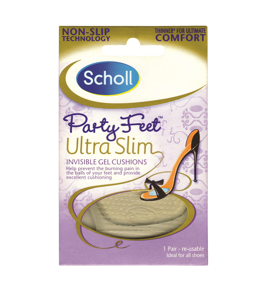 scholl party feet invisible gel cushions