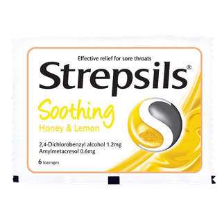 Strepsils Soothing Honey & Lemon Lozenge 6s