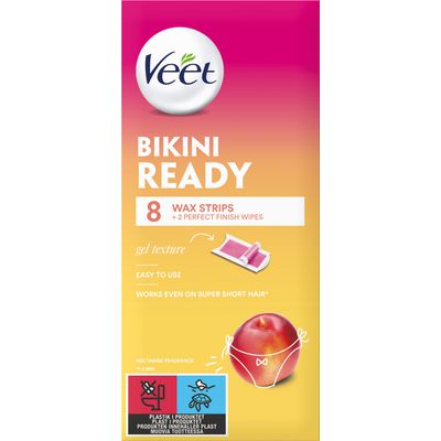 Veet Wax Strips Bikini Underarm 8pcs