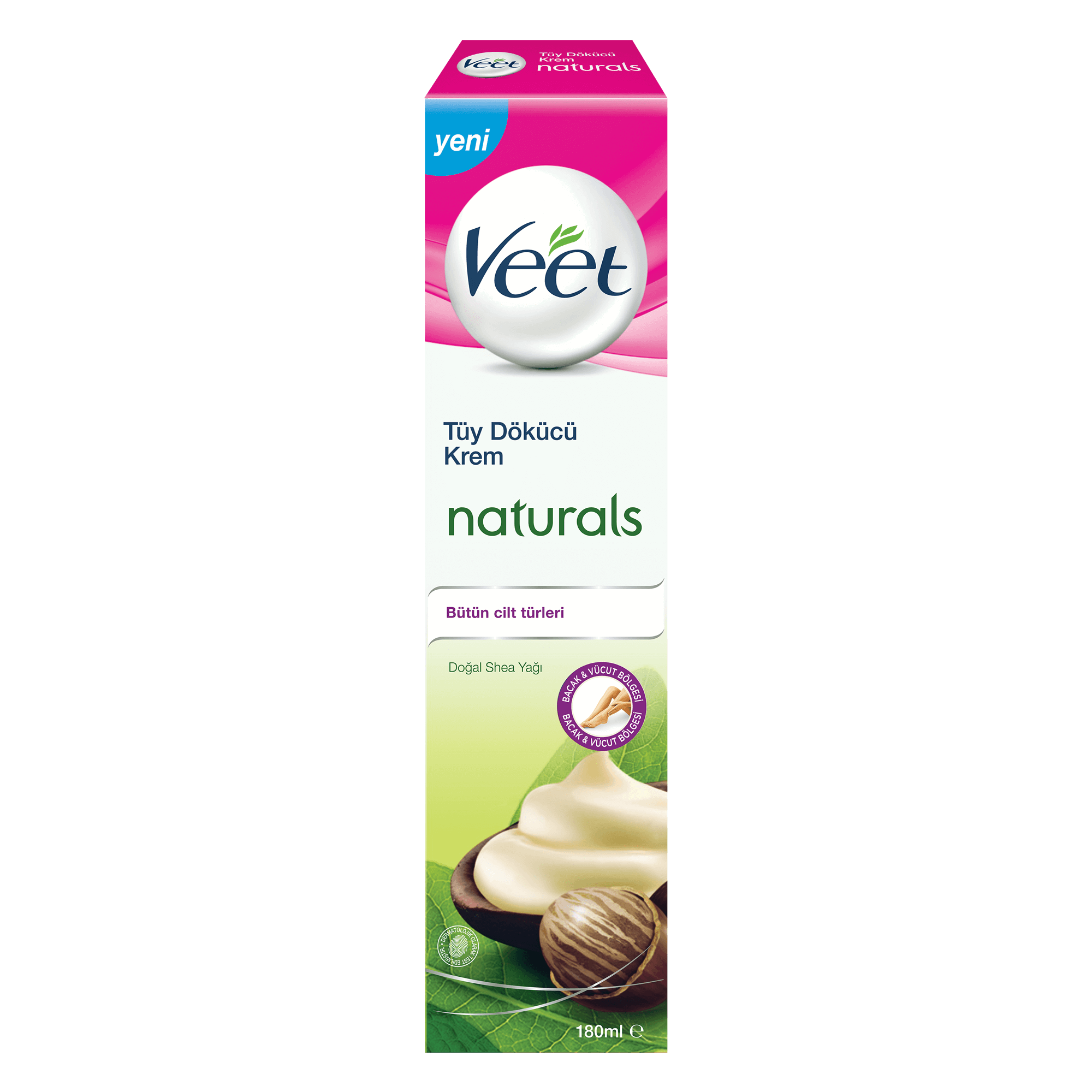 Veet Naturals Shea Yağlı Tüy Dökücü Krem 180ml Veet