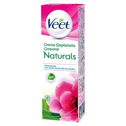 Crema Depilatoria Corporal Veet Naturals® Piel Sensible