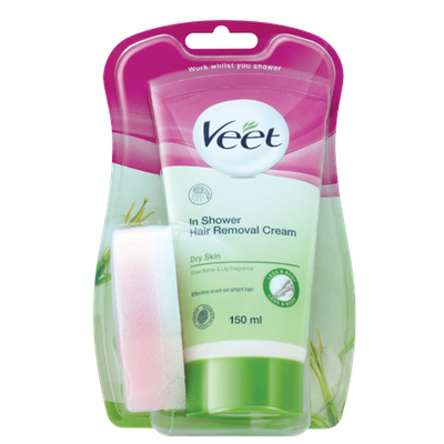 Veet In Shower Hair Removal Cream For Dry Skin