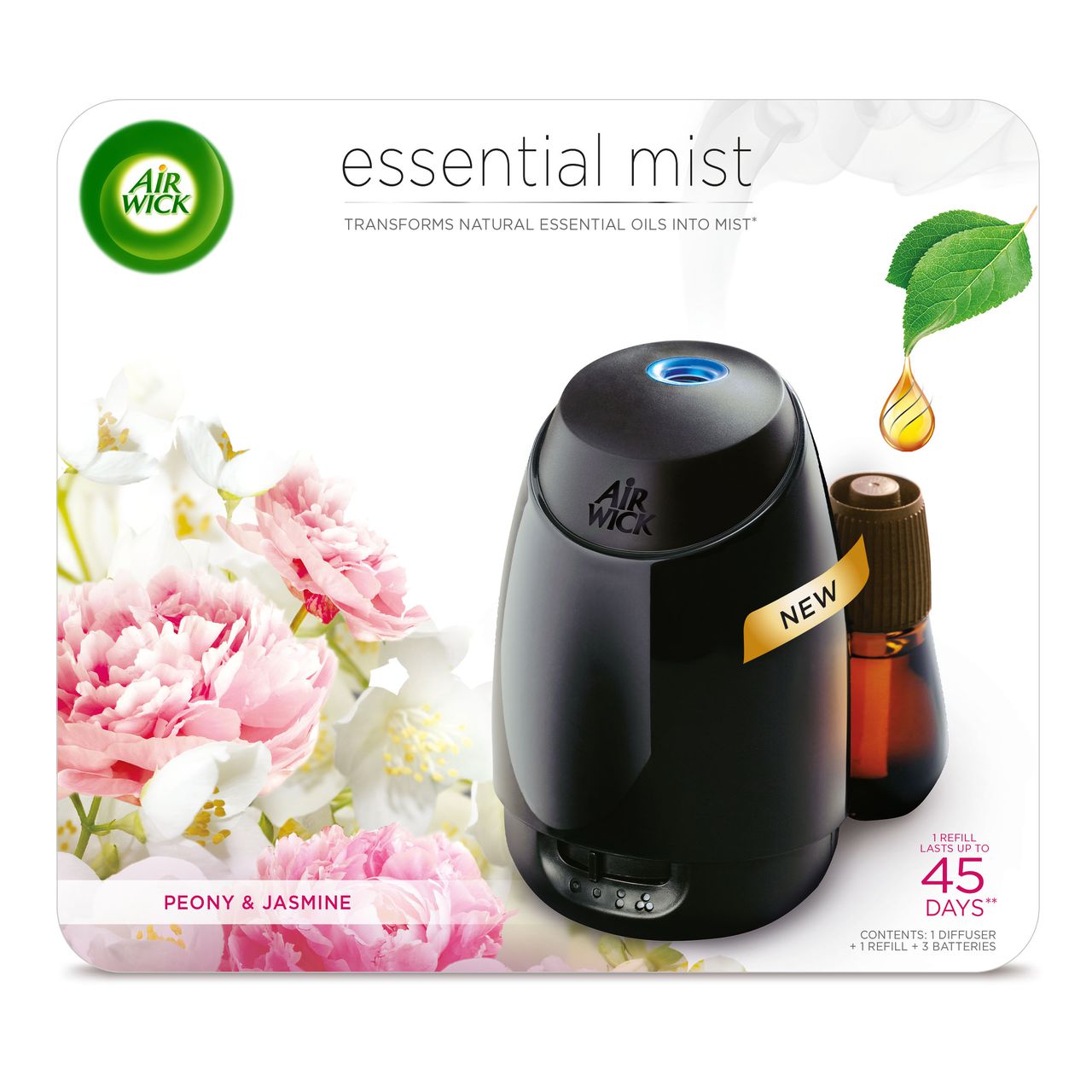 AirWick Essential Mist Complete Kit Peony & Jasmine