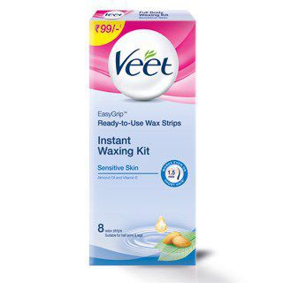 वीट रेडी-टू-यूज वैक्स स्ट्रिप्स फुल बॉडी वैक्सिंग किट – संवेदनशील त्वचा