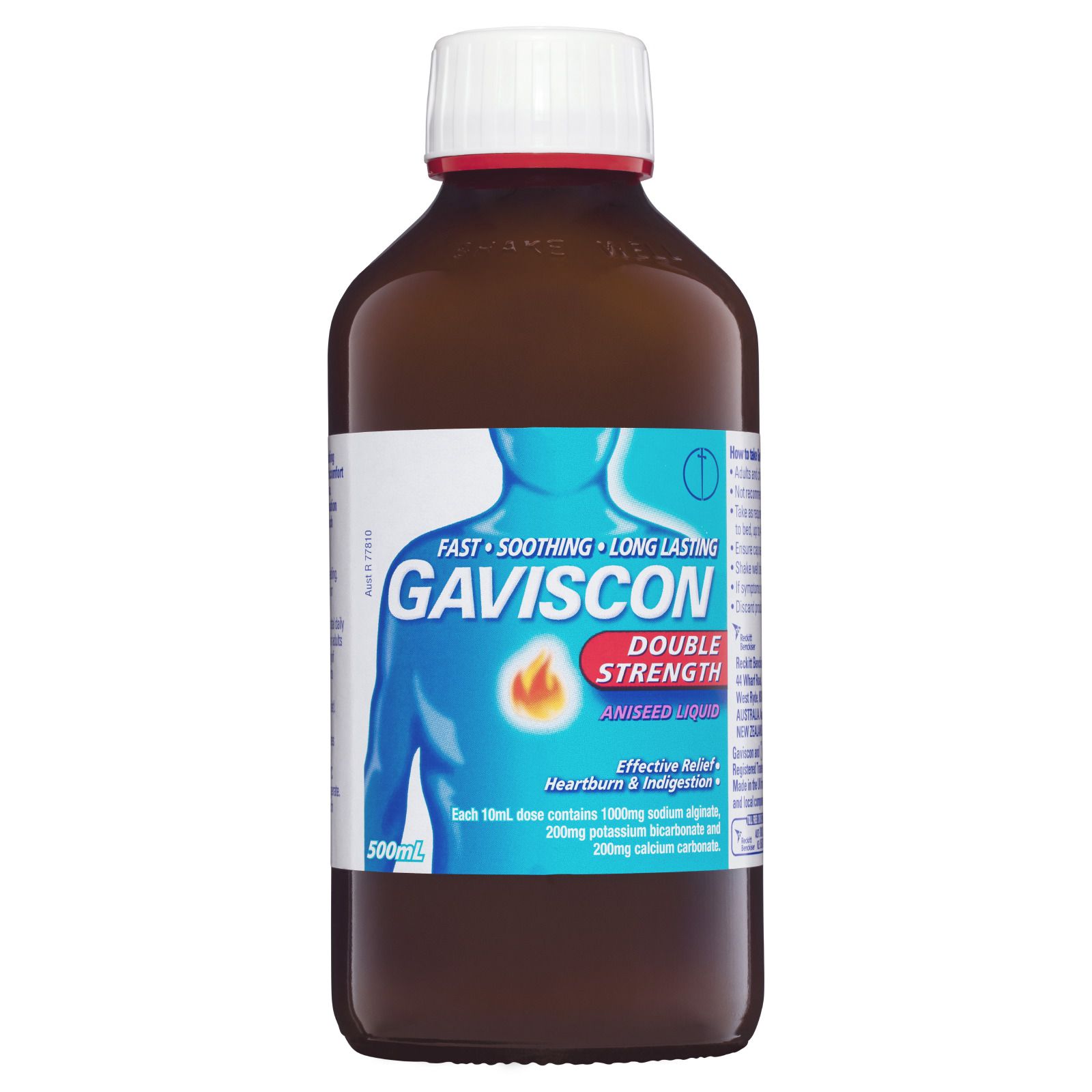 Gaviscon Double Strength Aniseed Liquid Gaviscon Australia