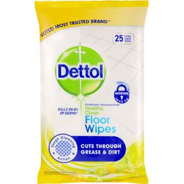 Dettol Health Clean Antibacterial Floor Wipes Citrus 25s