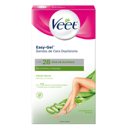 Easy-Gel™ Bandas de Cera Depilatoria  Pieles Secas