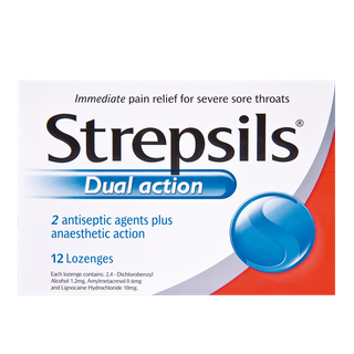 Strepsils Dual Action Lozenge 12s