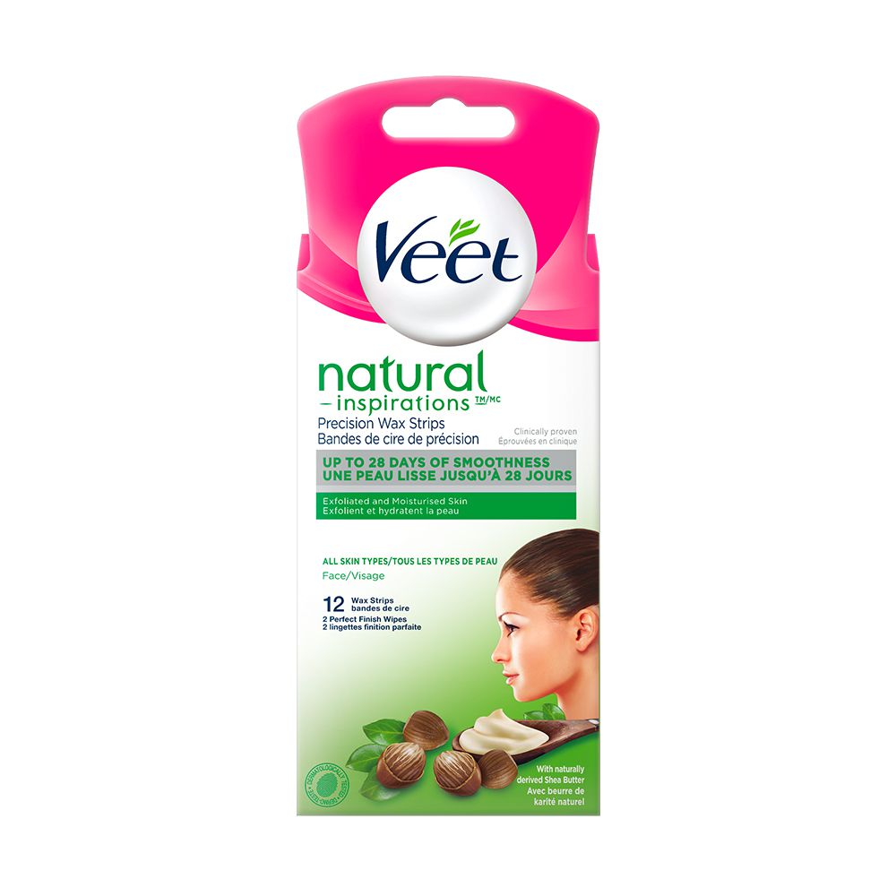 Veet Natural Inspirations Precision Wax Strips Face All Skin Types Veet Canada