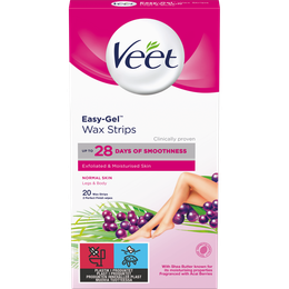 Veet Easy-Gel Wax Strips Normal Skin Body & Legs