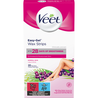 Veet Easy-Gel Wax Strips Body & Legs Normal Skin