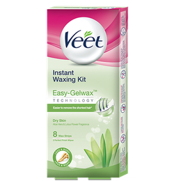 वीट रेडी-टू-यूज वैक्स स्ट्रिप्स इन्स्टैंट वैक्सिंग किट – शुष्क त्वचा