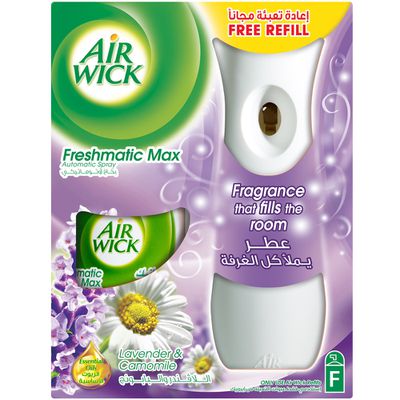  Air Wick Freshmatic Compact Automatic Spray Starter Kit,  Lavender and Chamomile, 1 Count : Health & Household