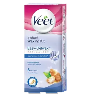 वीट रेडी-टू-यूज वैक्स स्ट्रिप्स इन्स्टैंट वैक्सिंग किट – संवेदनशील त्वचा
