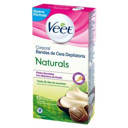 Bandas Corporales de Cera Fría Veet Naturals