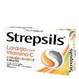 Strepsils Laranja com vitamina C