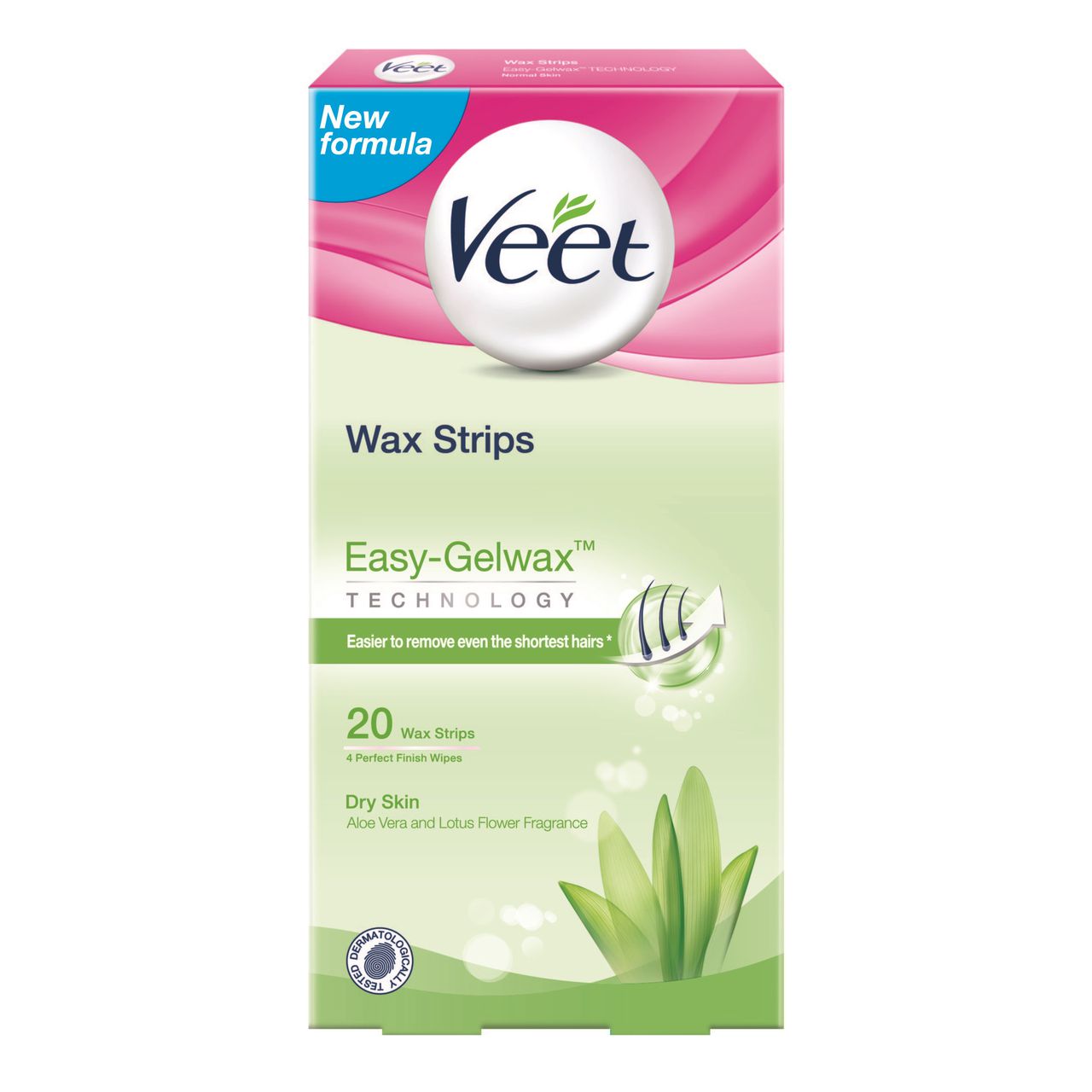 Veet Wax Strips With Easy Grip Legs Body Dry Skin
