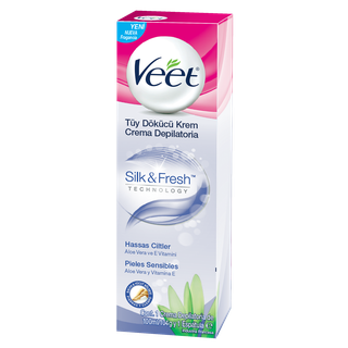 Veet Crema Depilatoria Corporal Silk&Fresh Pieles Sensibles