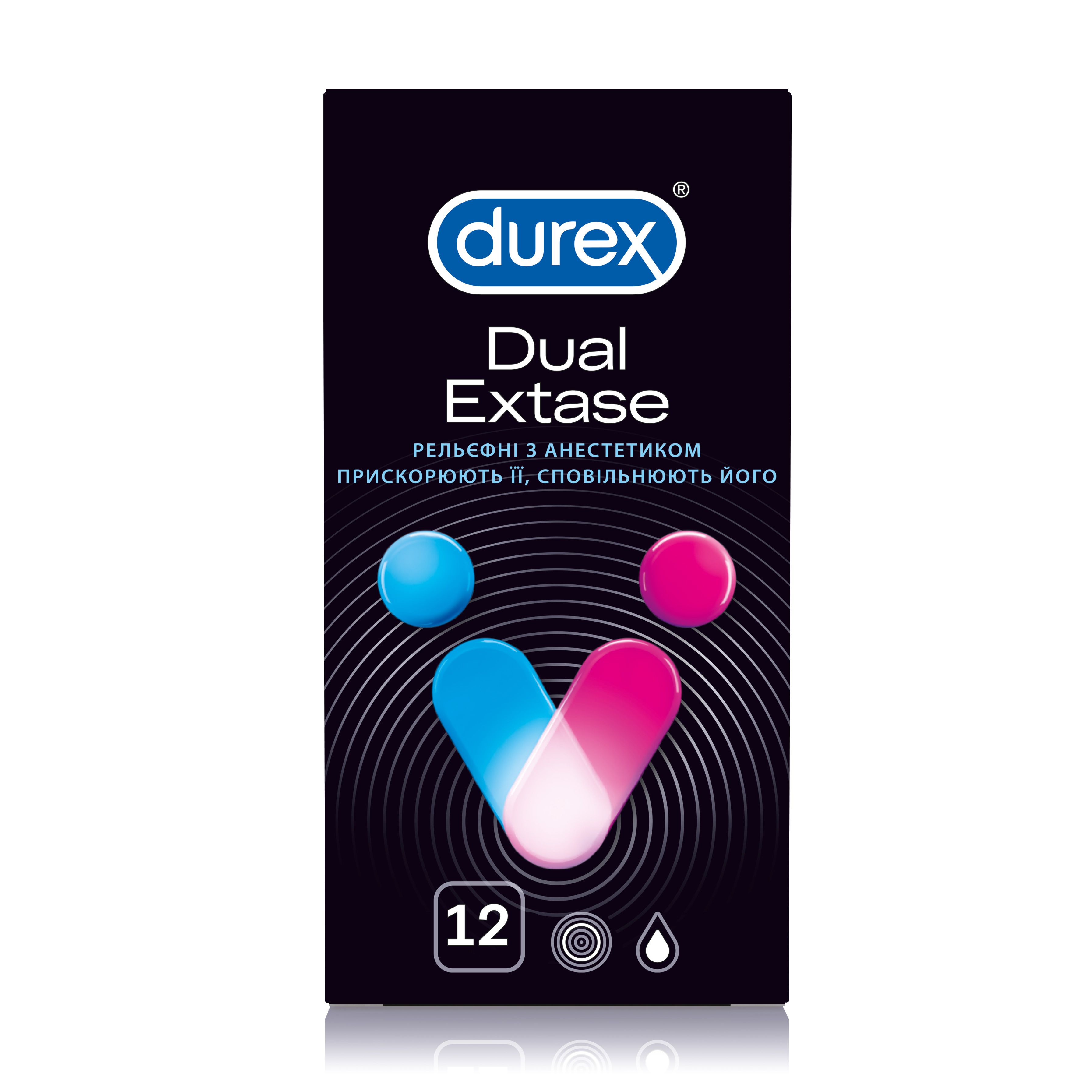 Презервативы Durex® Dual Extase 12 шт