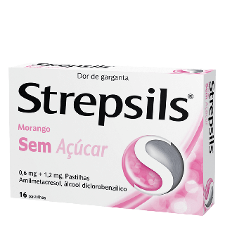Strepsils Morango Sem açúcar