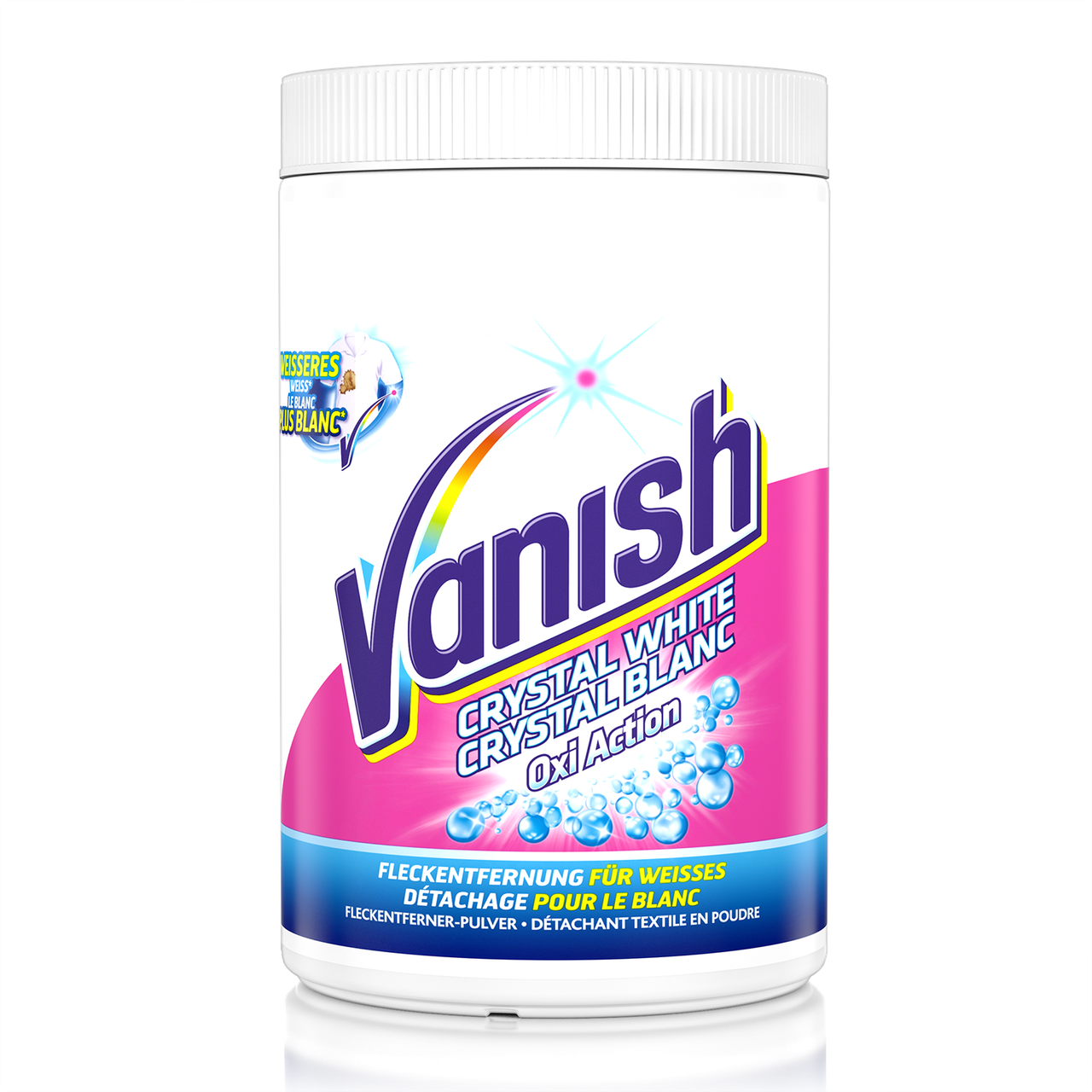 Vanish Oxi Action Weiss Pulver Produkt Vanish