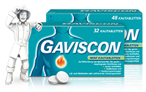 Gaviscon® Mint Kautabletten
Jetzt auch mit Erdbeer-Geschmack!