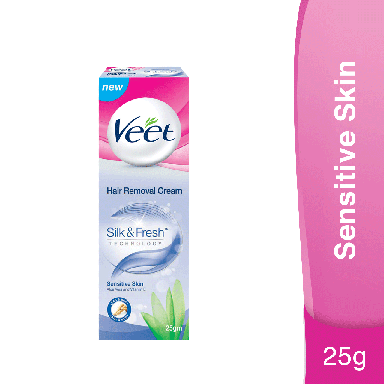 The New Veet Silk & Fresh Removal Cream for Sensitive Skin 50gm