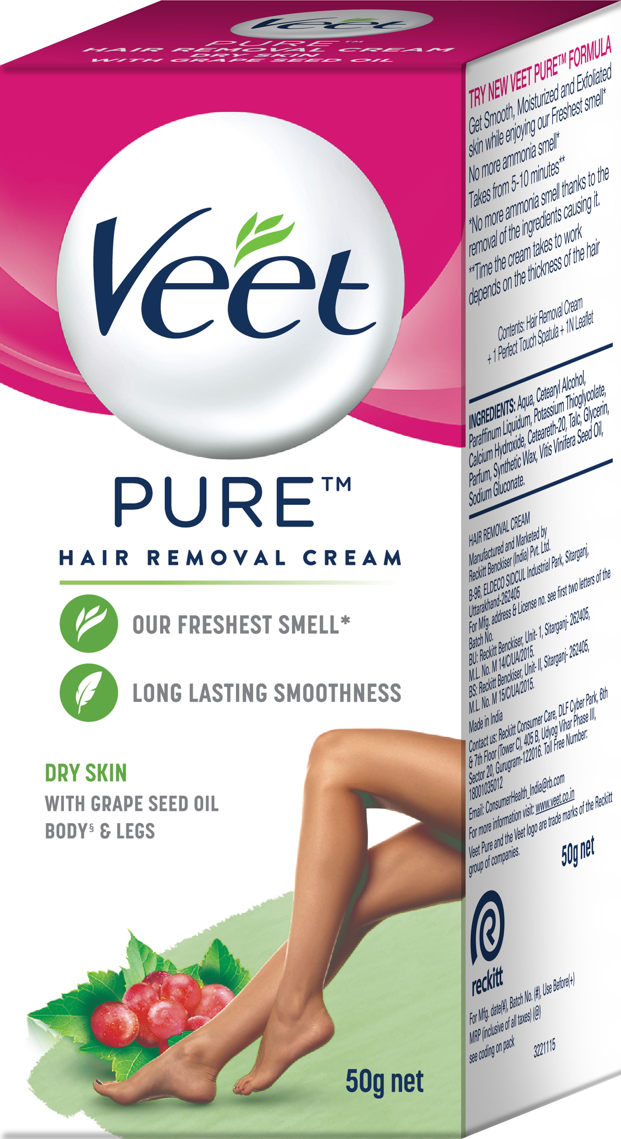 Buy Veet Hair Removal Cream for Women Dry Skin, Ingrown Hair - Veet