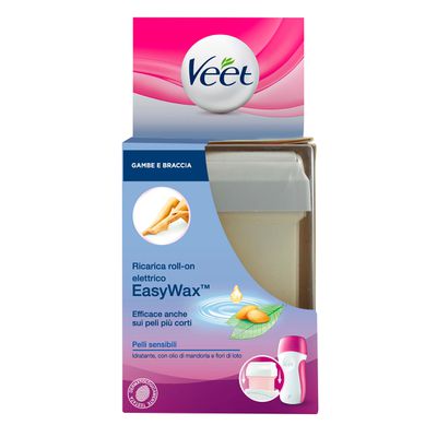 Easy Wax Ricarica Roll-On Gambe e Braccia Pelli Sensibili ...