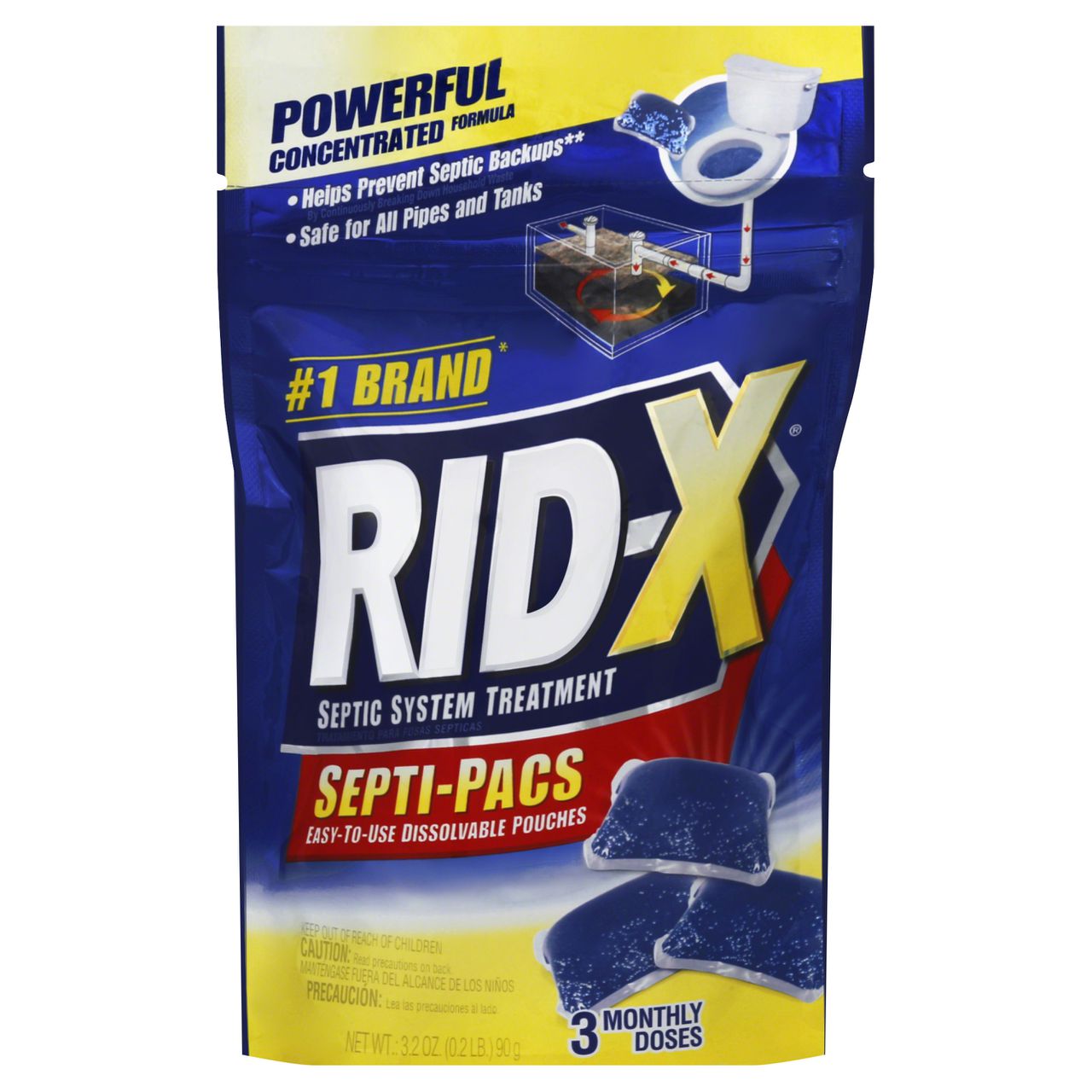 Rid-x septic treatment RID-X septic system treatment enzymes and natural bacteria are specially formulated to break apart toilet paper, grease, waste and other organic materials that clog Reviews: K.