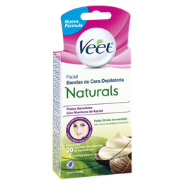 Bandas Depilatorias Faciales Naturals