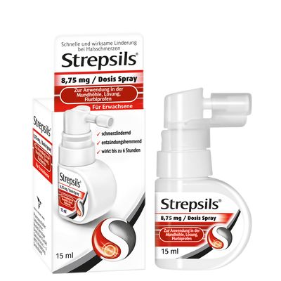 Strepsils® Spray mit 8,75mg Flurbiprofen | Strepsils®