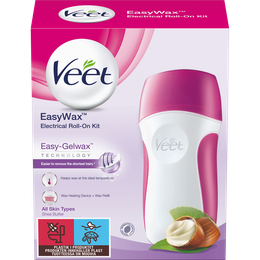 Veet EasyWax Electrical Roll-On Kit Easy-Gelwax technology Shea Butter