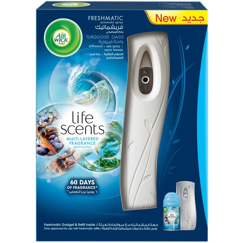 AIRWICK Life escents electric air freshener oasis turquoise appliance +  replacement - AliExpress