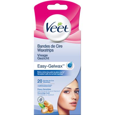 Zwerver Zegevieren Extreem belangrijk Veet Easy Strip™ gebruiksklare wasstrips voor het gezicht gevoelige huid
