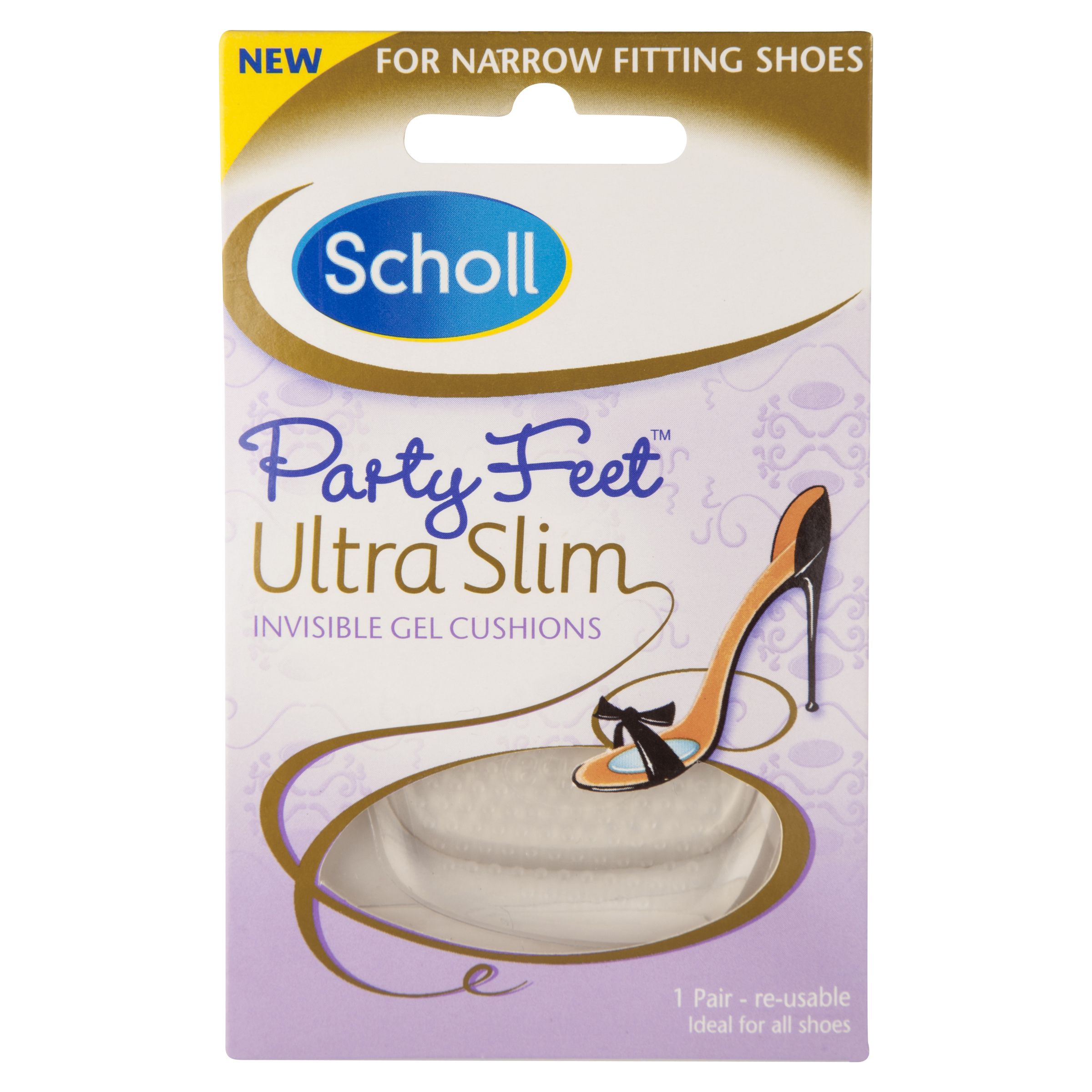 scholl party feet invisible gel cushions