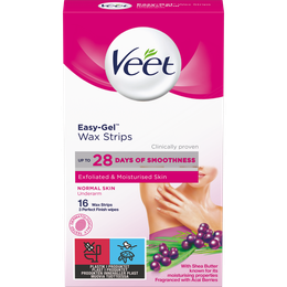 Veet Easy-Gel Wax Strips Normal Skin Underarm