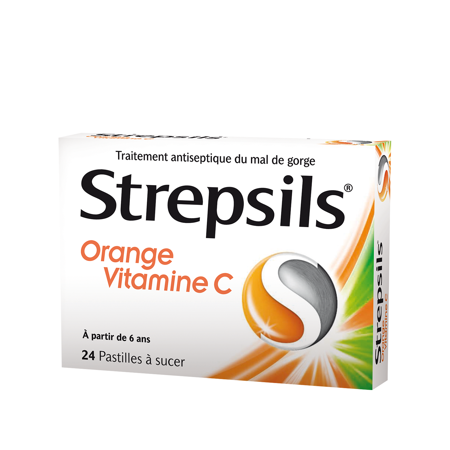Strepsils Orange Vitamine C 24 Pastilles