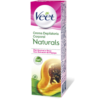 Crema Depilatoria Corporal Veet Naturals® Piel Normal a Seca